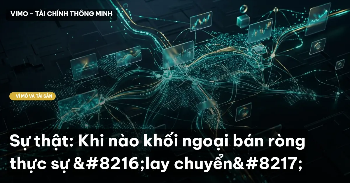 Sự thật: Khi nào khối ngoại bán ròng thực sự 'lay chuyển'