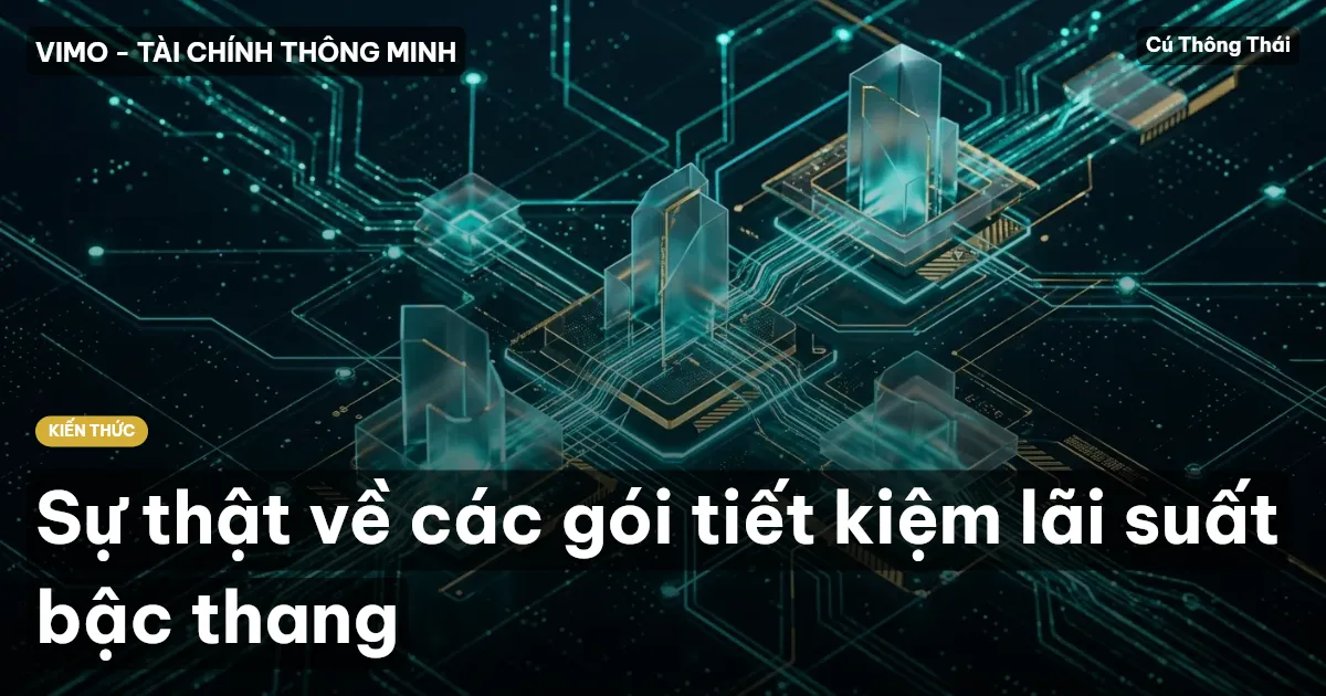Sự thật về các gói tiết kiệm lãi suất bậc thang