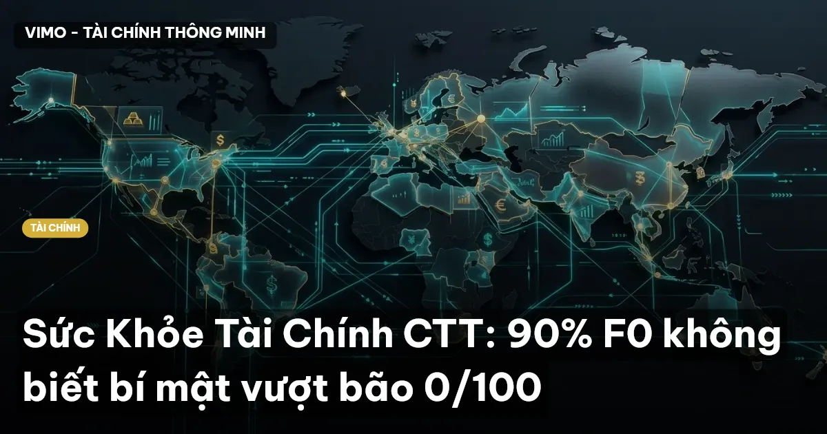 Sức Khỏe Tài Chính CTT: 90% F0 không biết bí mật vượt bão 0/100