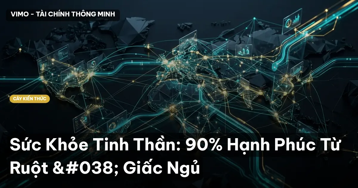 Sức Khỏe Tinh Thần: 90% Hạnh Phúc Từ Ruột & Giấc Ngủ