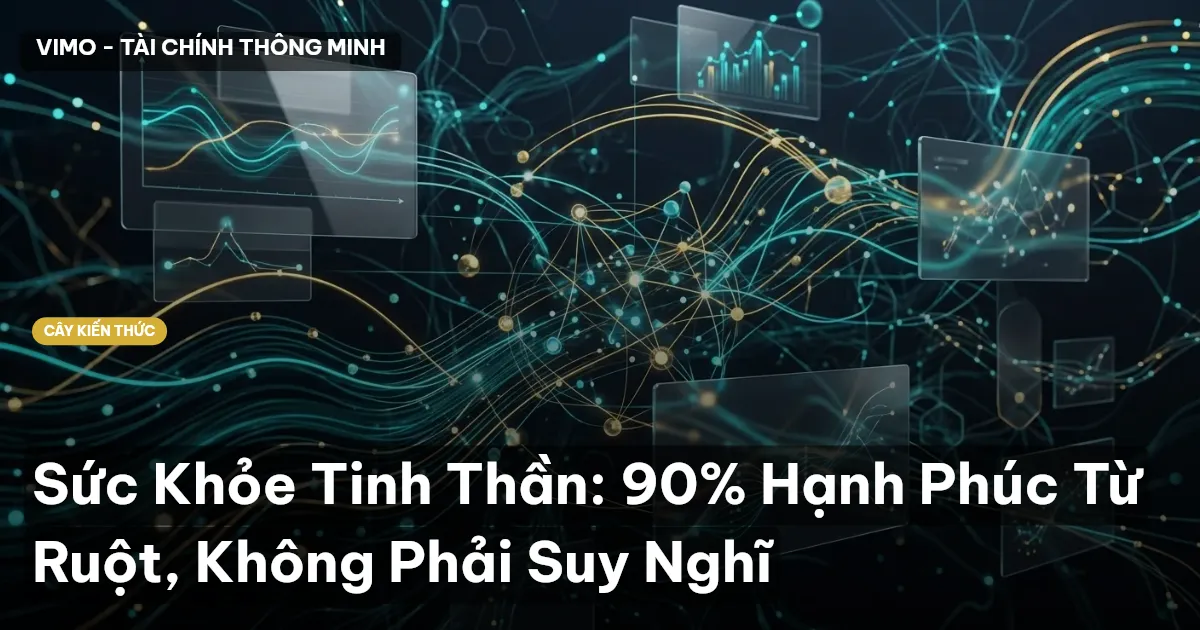 Sức Khỏe Tinh Thần: 90% Hạnh Phúc Từ Ruột, Không Phải Suy Nghĩ