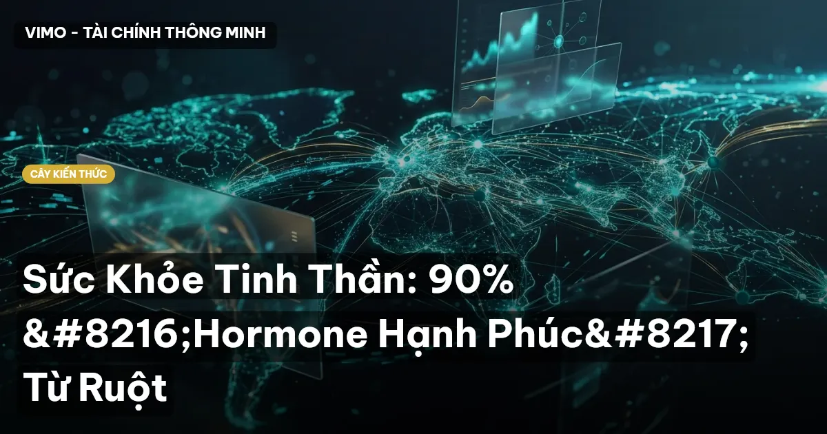 Sức Khỏe Tinh Thần: 90% ‘Hormone Hạnh Phúc’ Từ Ruột