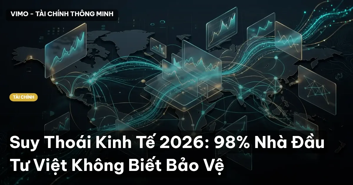 Suy Thoái Kinh Tế 2026: 98% Nhà Đầu Tư Việt Không Biết Bảo Vệ