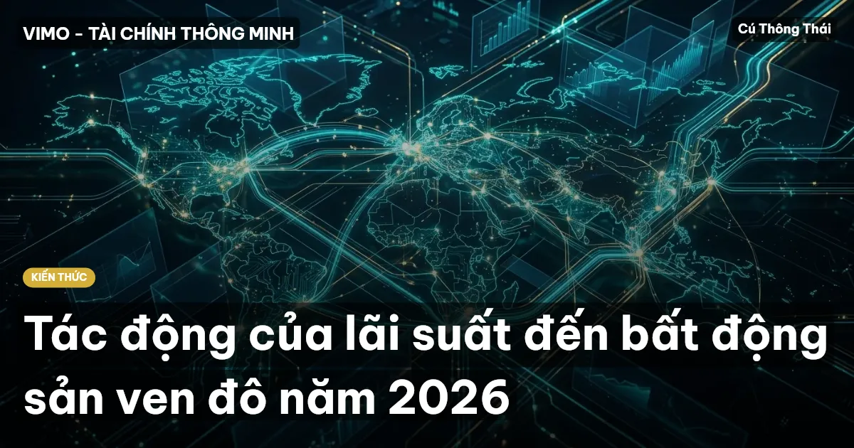 Tác động của lãi suất đến bất động sản ven đô năm 2026