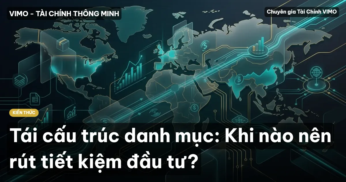 Tái cấu trúc danh mục: Khi nào nên rút tiết kiệm đầu tư?