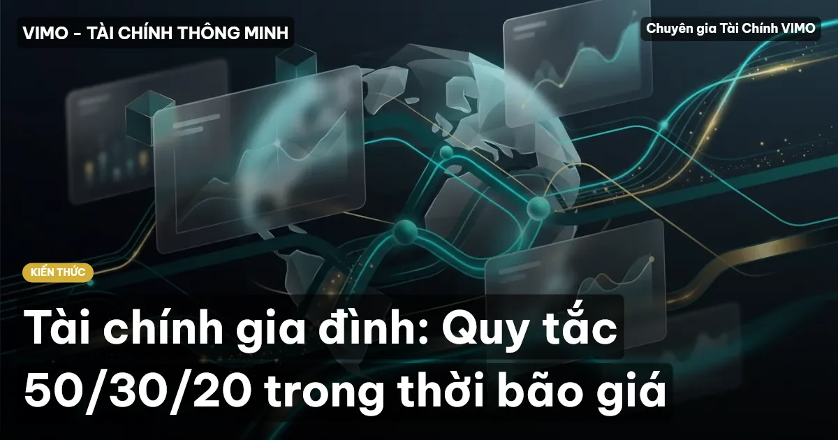 Tài chính gia đình: Quy tắc 50/30/20 trong thời bão giá