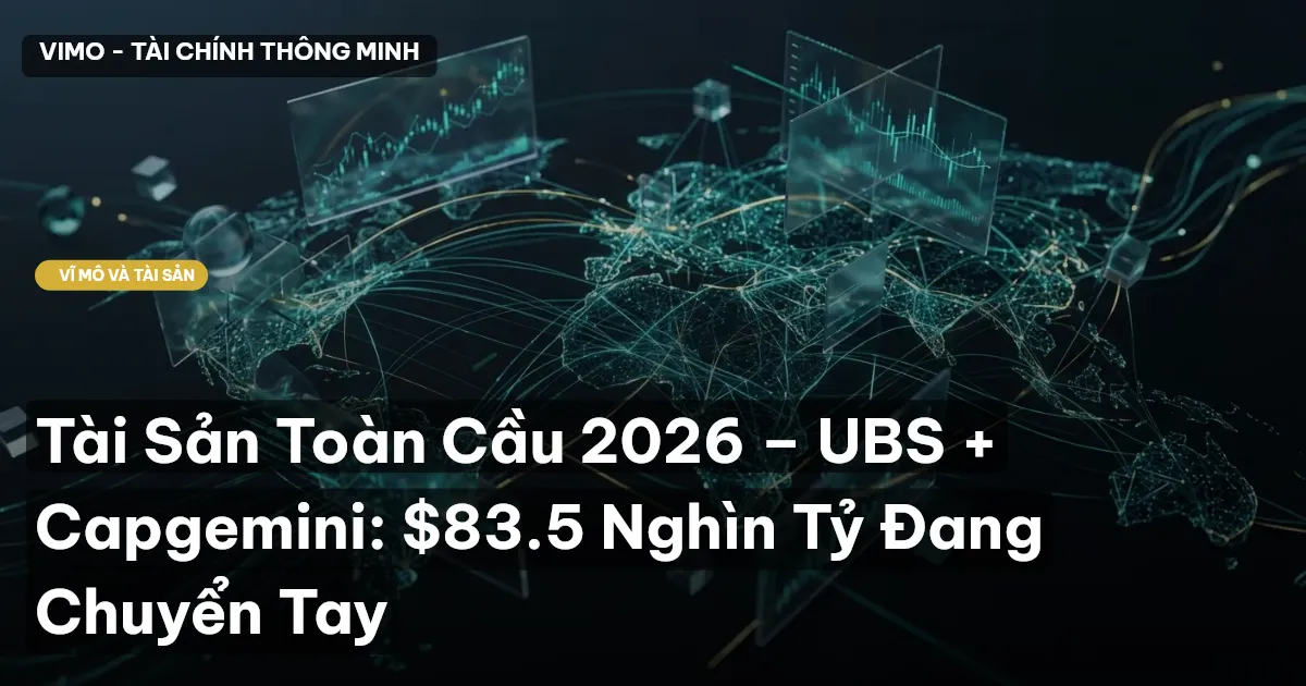 Tài Sản Toàn Cầu 2026 – UBS + Capgemini: $83.5 Nghìn Tỷ Đang Chuyển Tay