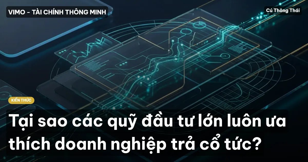 Tại sao các quỹ đầu tư lớn luôn ưa thích doanh nghiệp trả cổ tức?