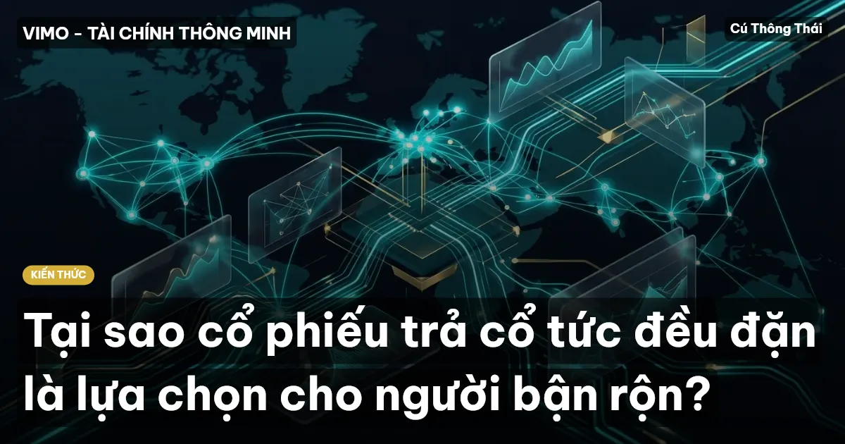 Tại sao cổ phiếu trả cổ tức đều đặn là lựa chọn cho người bận rộn?
