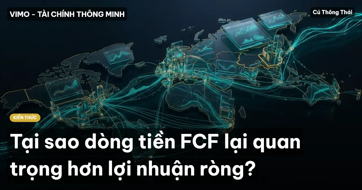 Tại sao dòng tiền FCF lại quan trọng hơn lợi nhuận ròng?