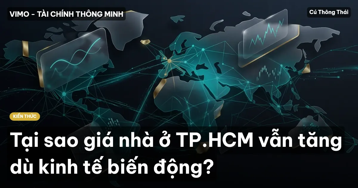 Tại sao giá nhà ở TP.HCM vẫn tăng dù kinh tế biến động?