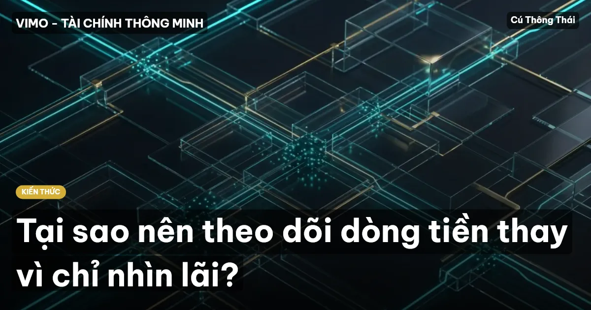 Tại sao nên theo dõi dòng tiền thay vì chỉ nhìn lãi?