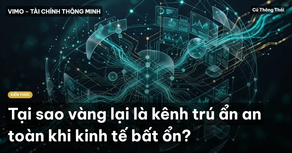 Tại sao vàng lại là kênh trú ẩn an toàn khi kinh tế bất ổn?