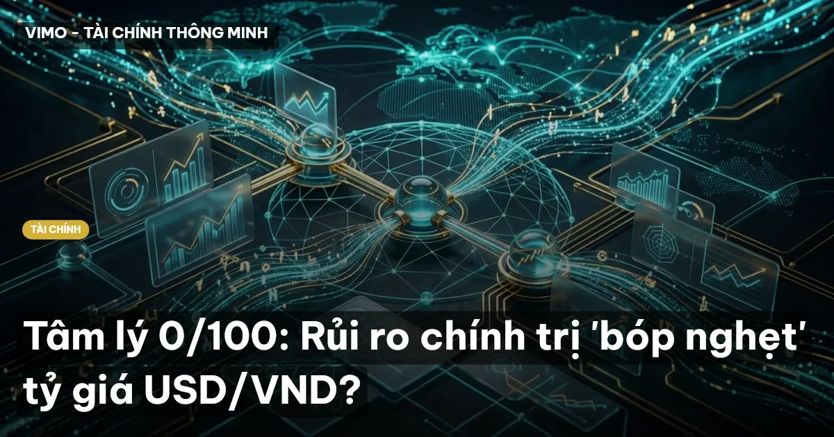 Tâm lý 0/100: Rủi ro chính trị 'bóp nghẹt' tỷ giá USD/VND?