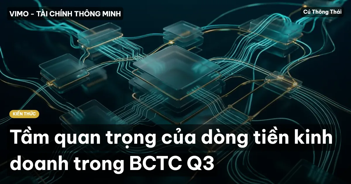 Tầm quan trọng của dòng tiền kinh doanh trong BCTC Q3