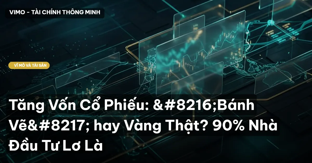 Tăng Vốn Cổ Phiếu: ‘Bánh Vẽ’ hay Vàng Thật? 90% Nhà Đầu Tư Lơ Là