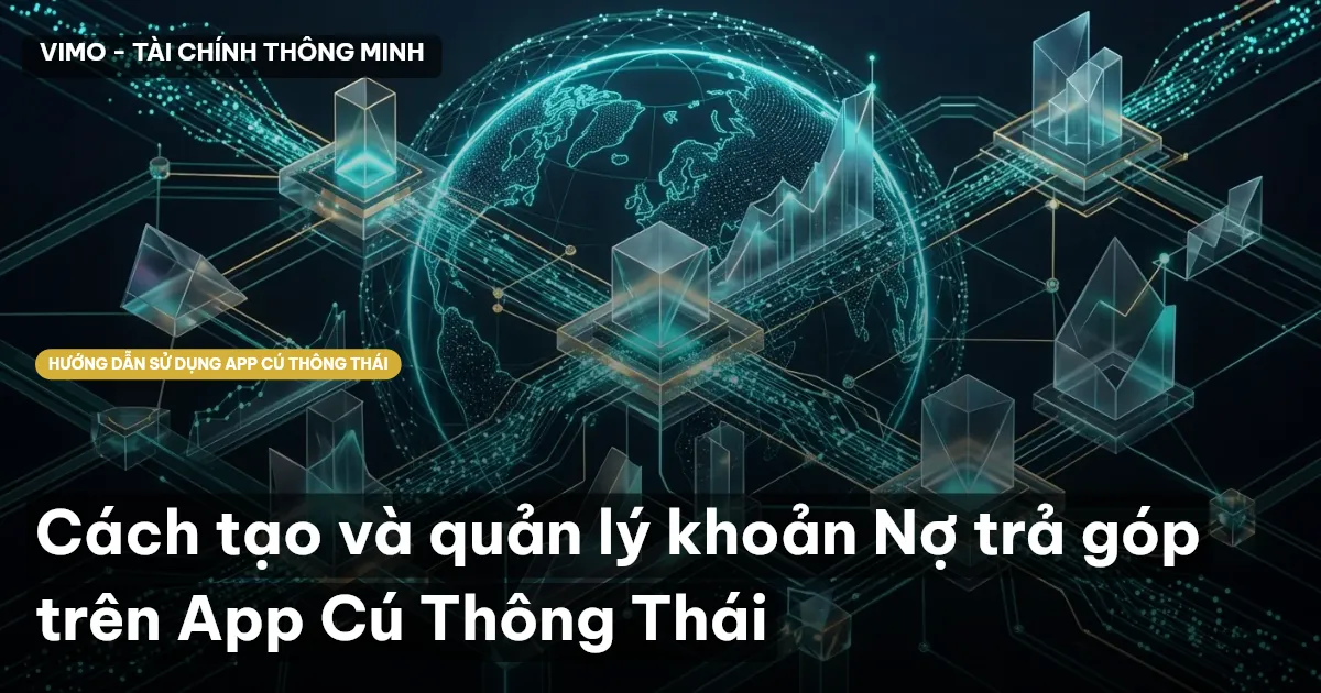 Cách tạo và quản lý khoản Nợ trả góp trên App Cú Thông Thái