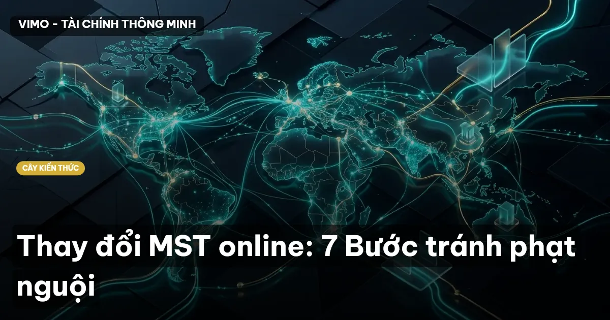 Thay đổi MST online: 7 Bước tránh phạt nguội