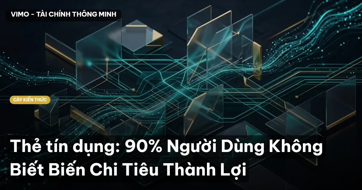 Thẻ tín dụng: 90% Người Dùng Không Biết Biến Chi Tiêu Thành Lợi