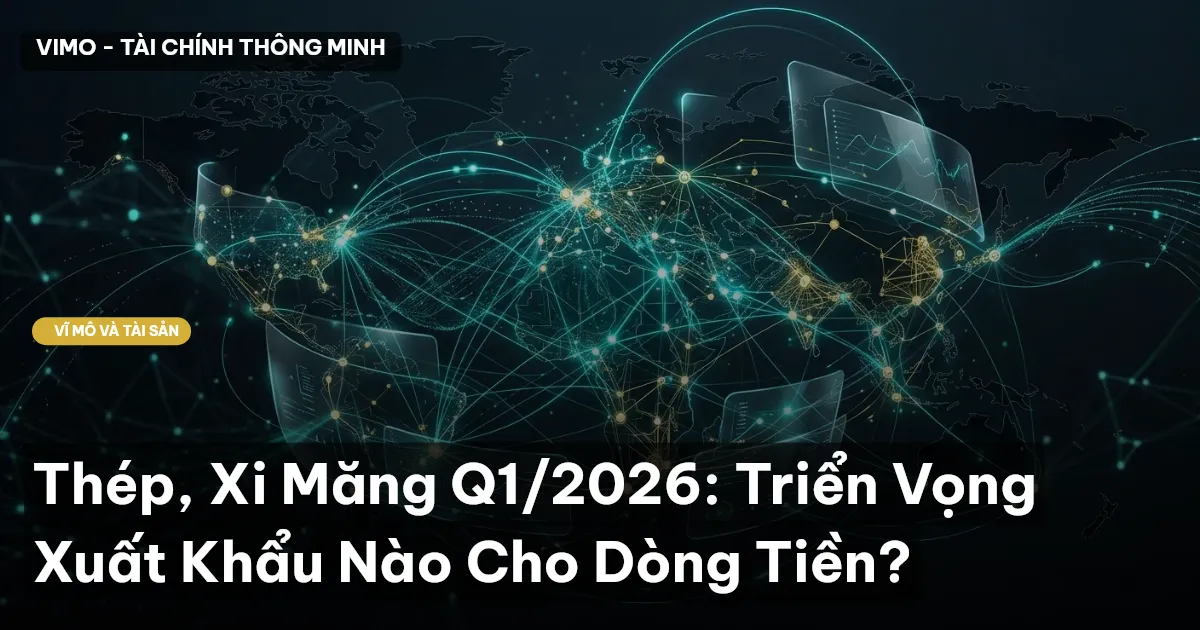 Thép, Xi Măng Q1/2026: Triển Vọng Xuất Khẩu Nào Cho Dòng Tiền?
