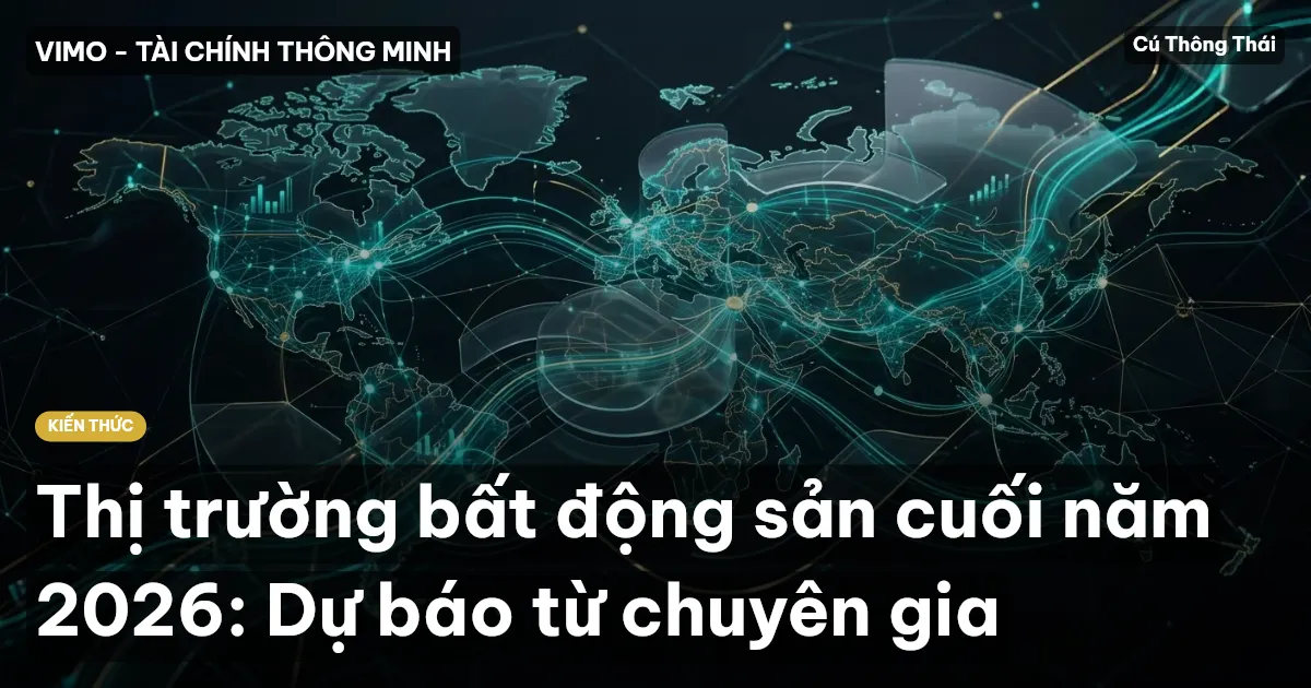 Thị trường bất động sản cuối năm 2026: Dự báo từ chuyên gia