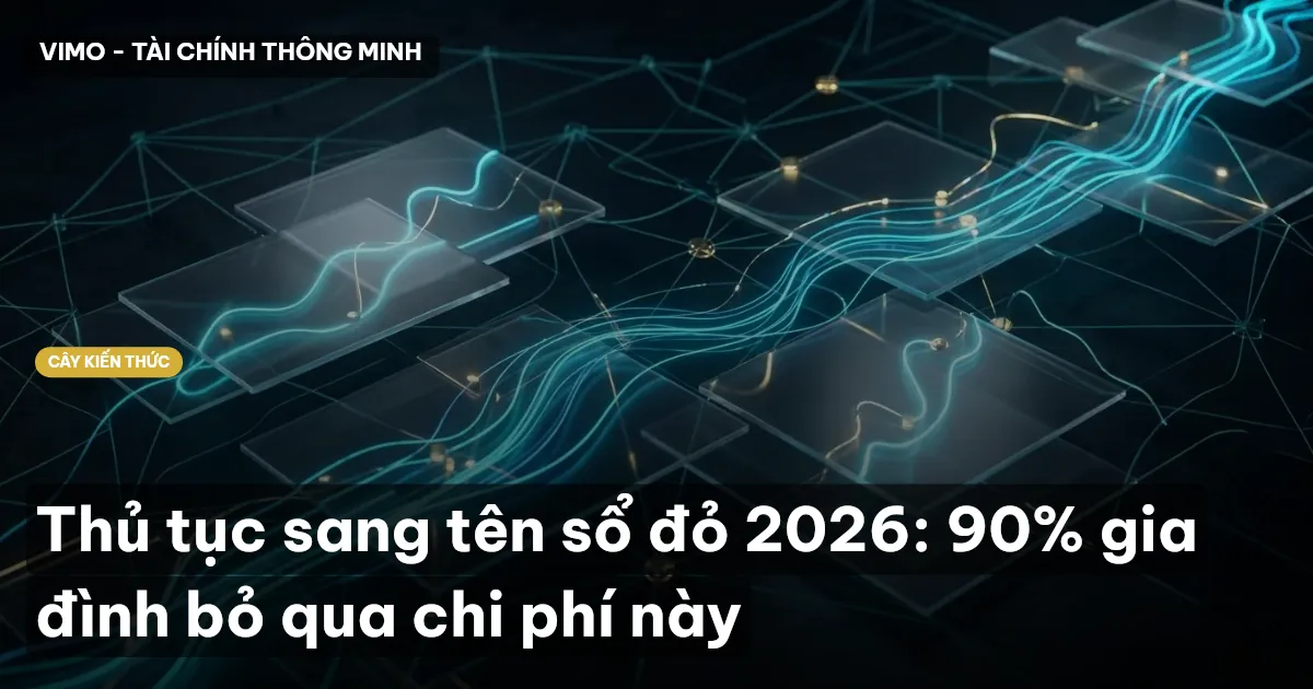 Thủ tục sang tên sổ đỏ 2026: 90% gia đình bỏ qua chi phí này