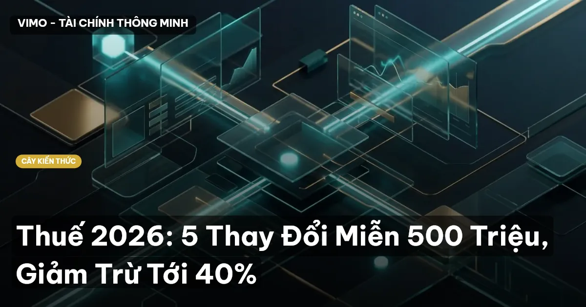 Thuế 2026: 5 Thay Đổi Miễn 500 Triệu, Giảm Trừ Tới 40%
