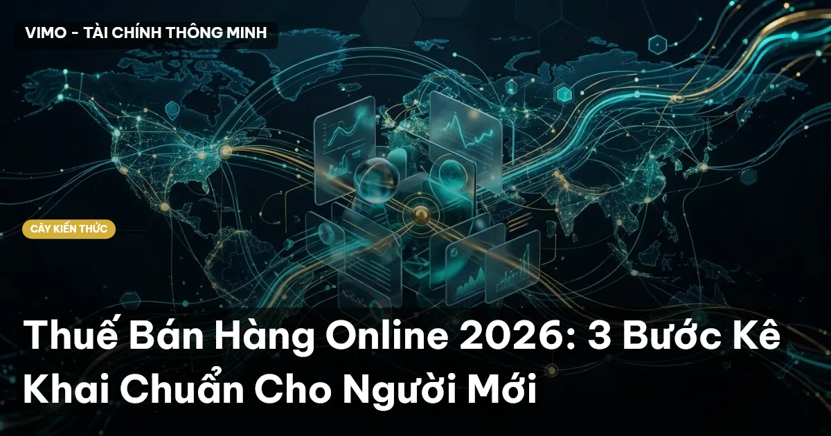 Thuế Bán Hàng Online 2026: 3 Bước Kê Khai Chuẩn Cho Người Mới