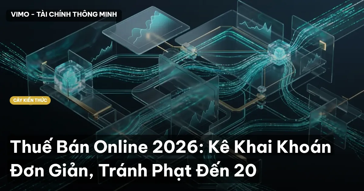 Thuế Bán Online 2026: Kê Khai Khoán Đơn Giản, Tránh Phạt Đến 20