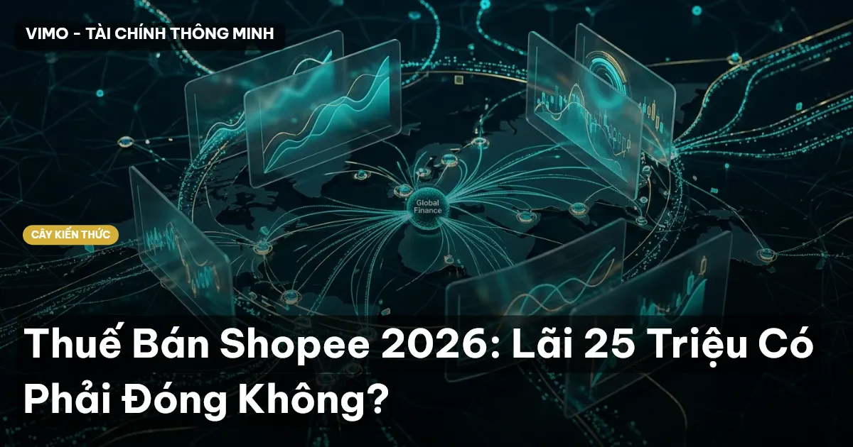 Thuế Bán Shopee 2026: Lãi 25 Triệu Có Phải Đóng Không?