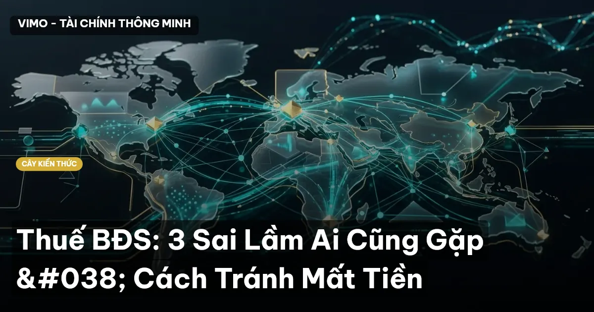 Thuế BĐS: 3 Sai Lầm Ai Cũng Gặp & Cách Tránh Mất Tiền
