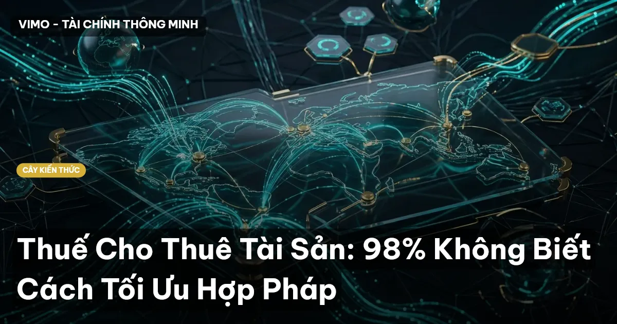 Thuế Cho Thuê Tài Sản: 98% Không Biết Cách Tối Ưu Hợp Pháp