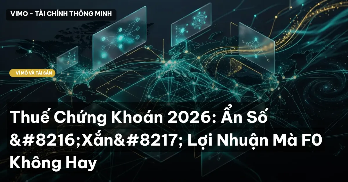 Thuế Chứng Khoán 2026: Ẩn Số 'Xắn' Lợi Nhuận Mà F0 Không Hay