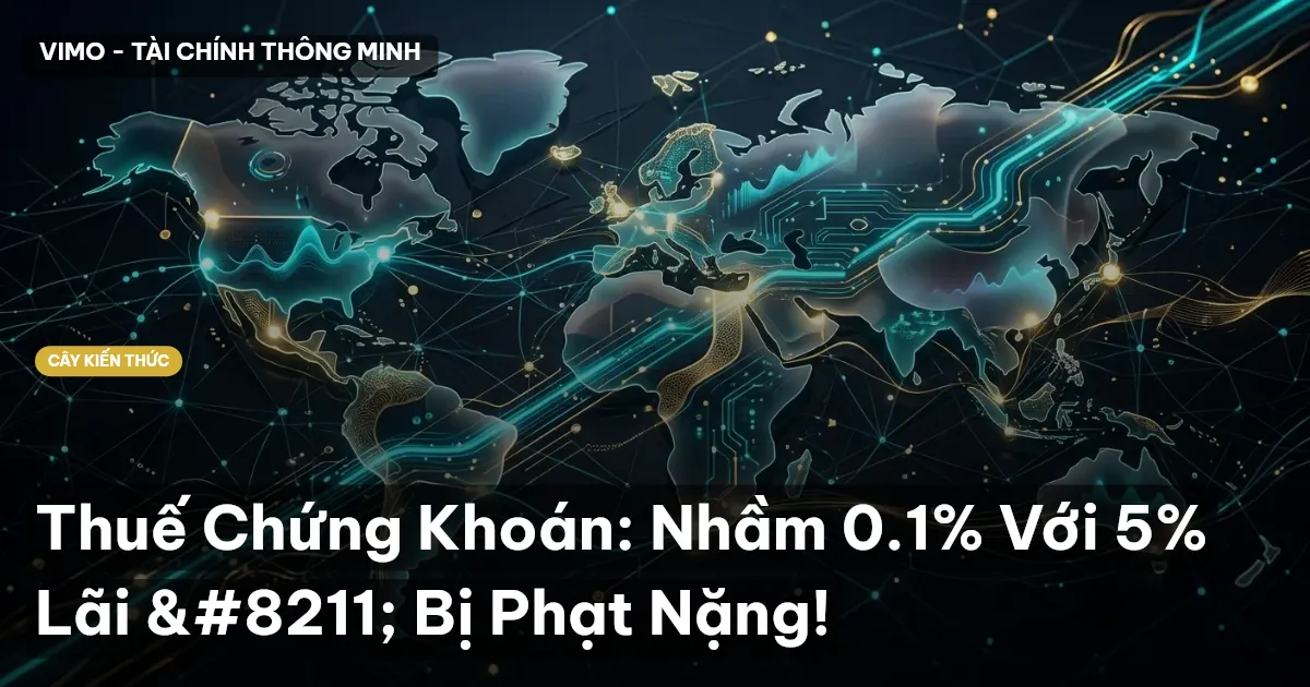 Thuế Chứng Khoán: Nhầm 0.1% Với 5% Lãi – Bị Phạt Nặng!