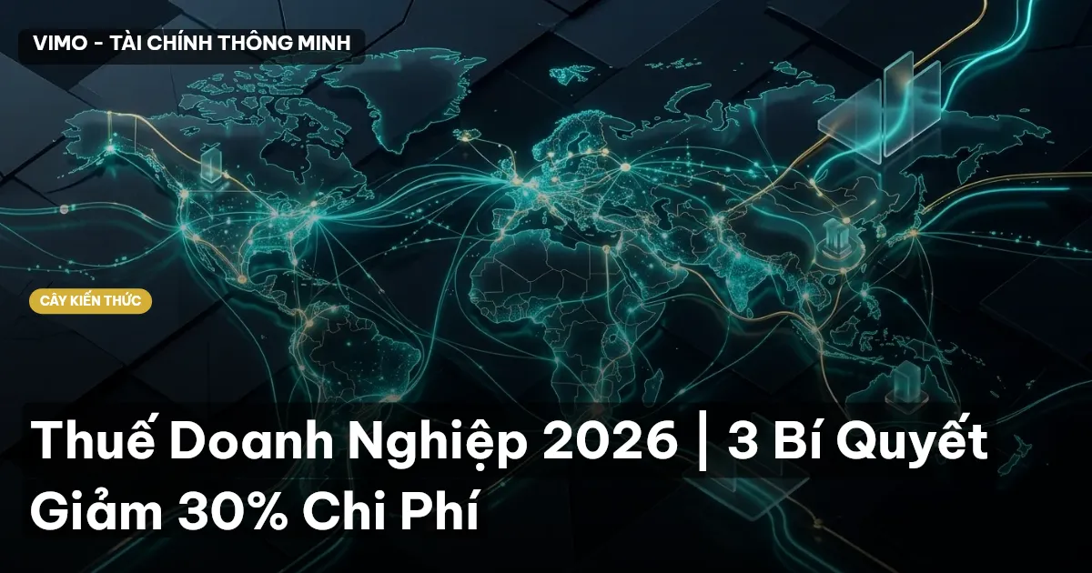 Thuế Doanh Nghiệp 2026 | 3 Bí Quyết Giảm 30% Chi Phí