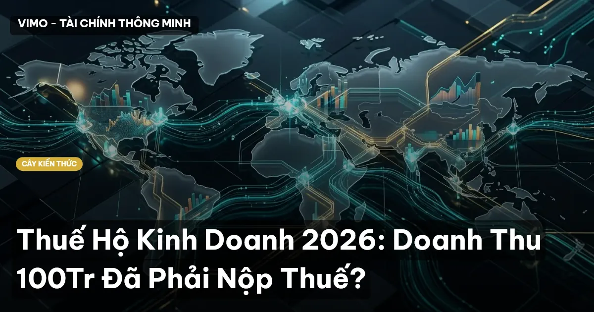 Thuế Hộ Kinh Doanh 2026: Doanh Thu 100Tr Đã Phải Nộp Thuế?