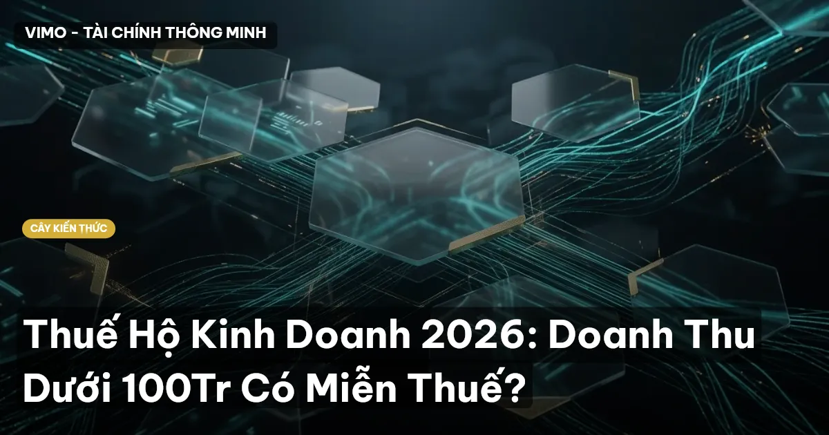 Thuế Hộ Kinh Doanh 2026: Doanh Thu Dưới 100Tr Có Miễn Thuế?