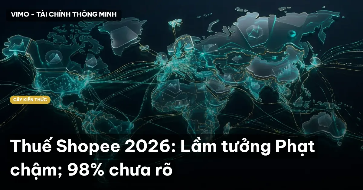Thuế Shopee 2026: Lầm tưởng Phạt chậm; 98% chưa rõ