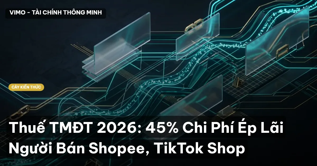 Thuế TMĐT 2026: 45% Chi Phí Ép Lãi Người Bán Shopee, TikTok Shop