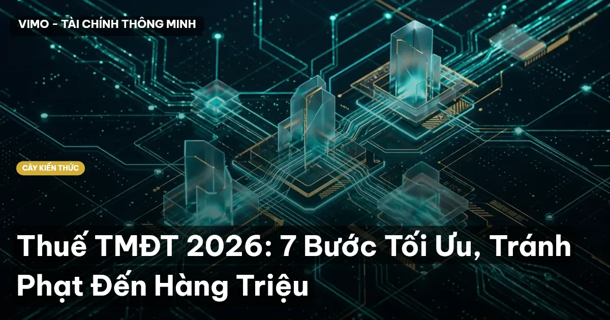 Thuế TMĐT 2026: 7 Bước Tối Ưu, Tránh Phạt Đến Hàng Triệu