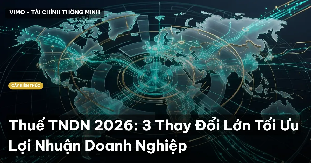 Thuế TNDN 2026: 3 Thay Đổi Lớn Tối Ưu Lợi Nhuận Doanh Nghiệp