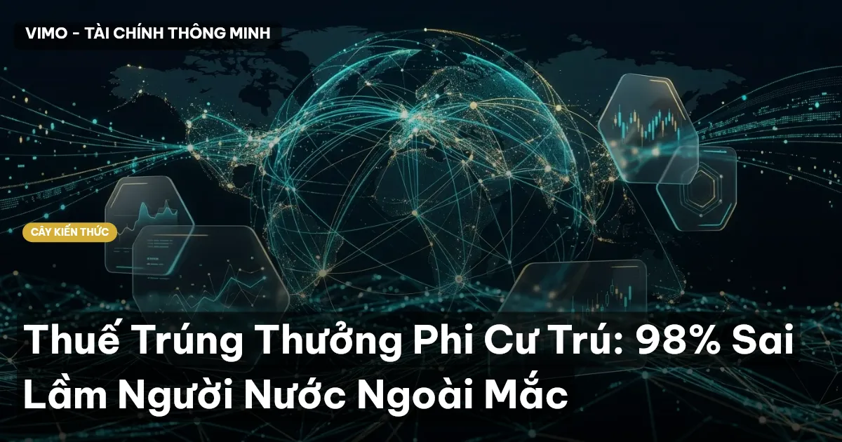 Thuế Trúng Thưởng Phi Cư Trú: 98% Sai Lầm Người Nước Ngoài Mắc