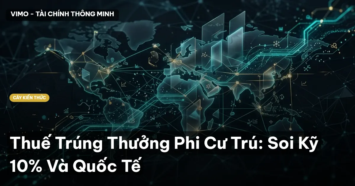 Thuế Trúng Thưởng Phi Cư Trú: Soi Kỹ 10% Và Quốc Tế