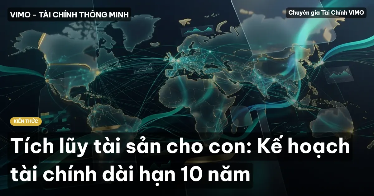 Tích lũy tài sản cho con: Kế hoạch tài chính dài hạn 10 năm