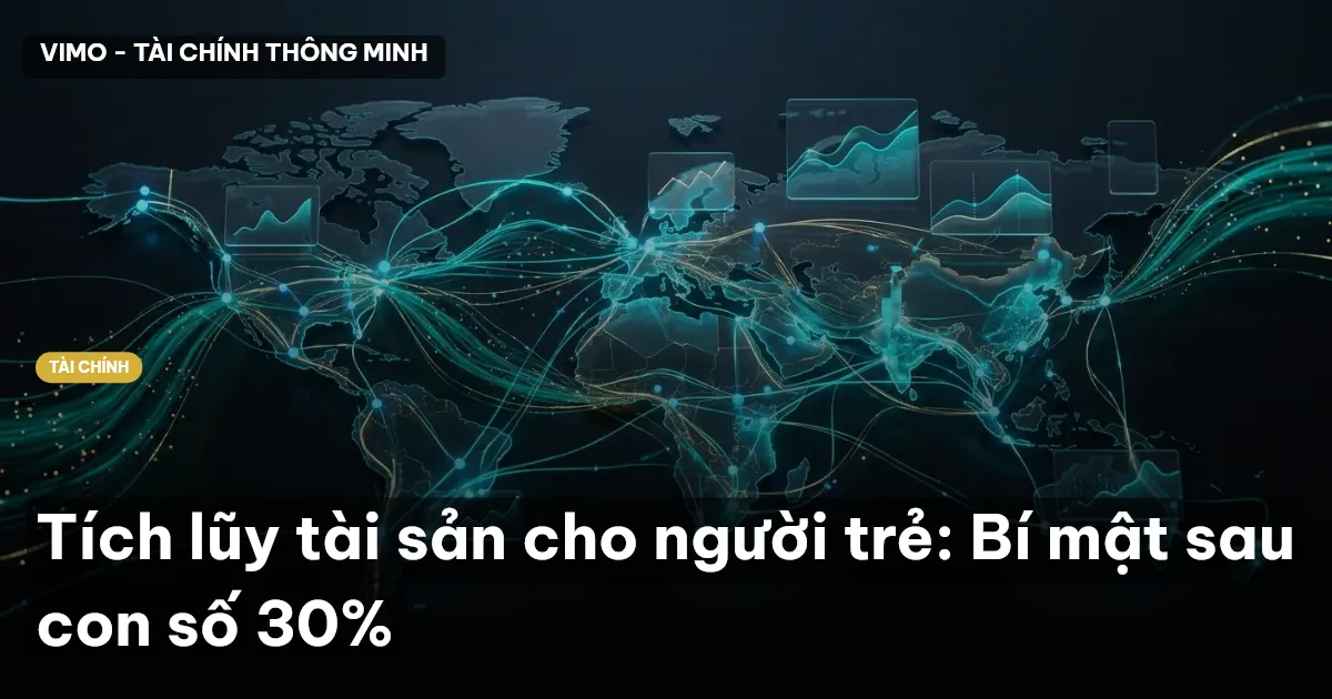 Tích lũy tài sản cho người trẻ: Bí mật sau con số 30%