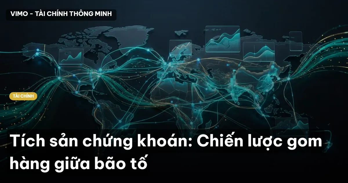 Tích sản chứng khoán: Chiến lược gom hàng giữa bão tố
