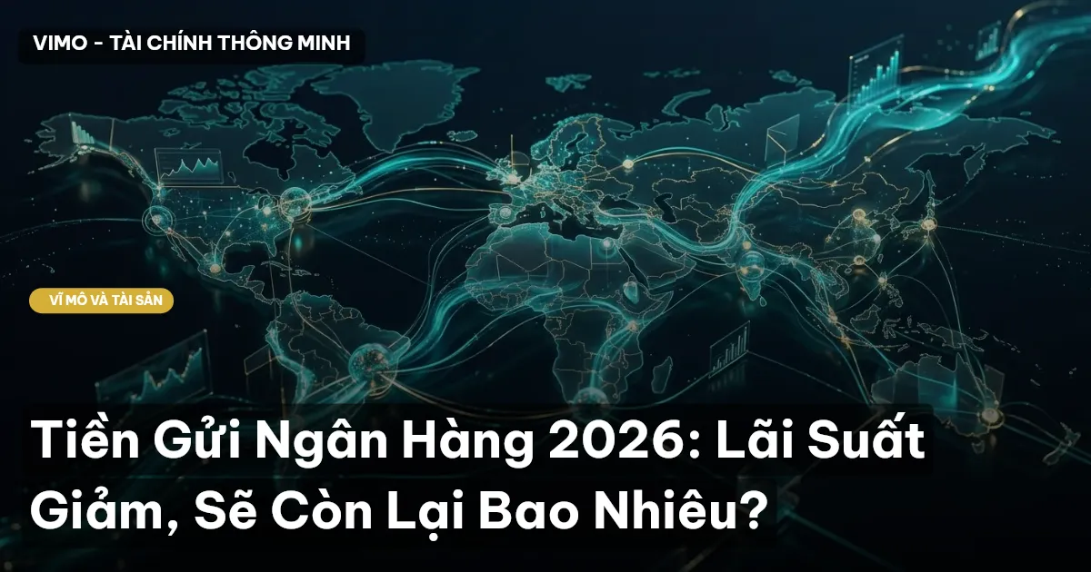 Tiền Gửi Ngân Hàng 2026: Lãi Suất Giảm, Sẽ Còn Lại Bao Nhiêu?