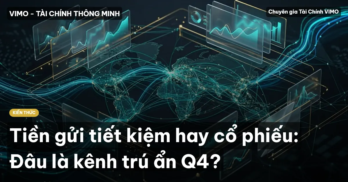 Tiền gửi tiết kiệm hay cổ phiếu: Đâu là kênh trú ẩn Q4?