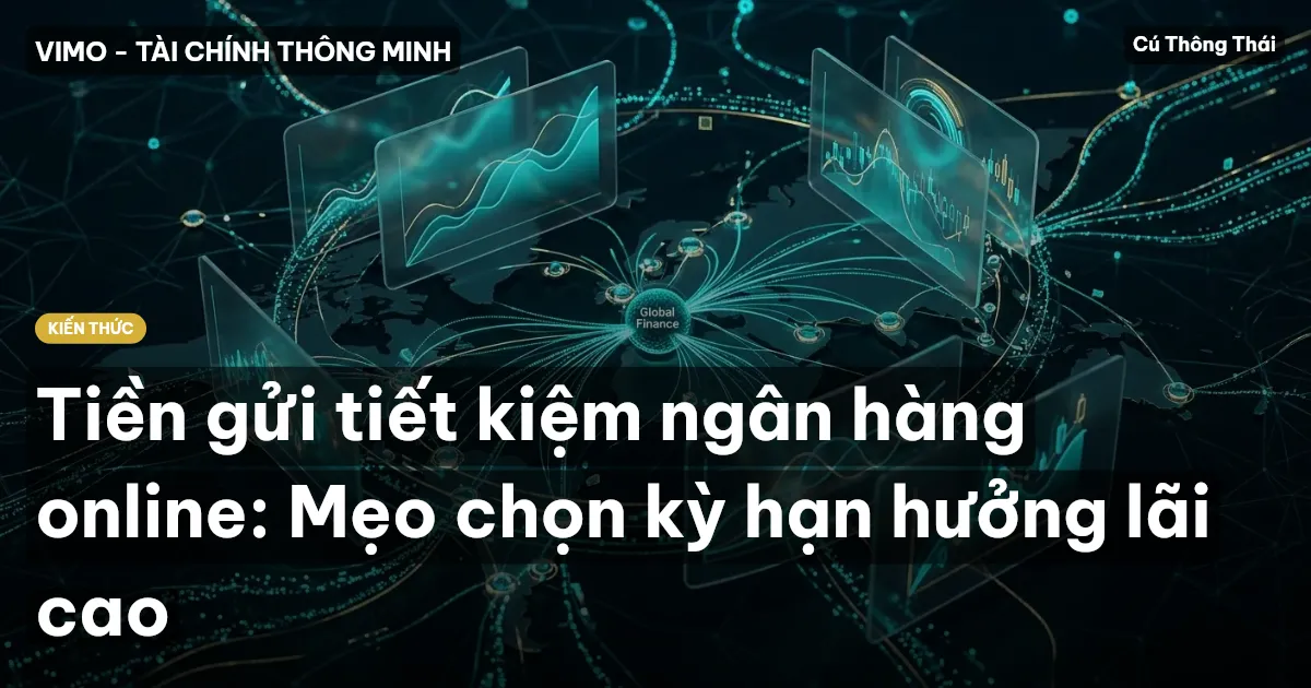 Tiền gửi tiết kiệm ngân hàng online: Mẹo chọn kỳ hạn hưởng lãi cao