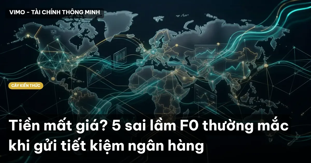 Tiền mất giá? 5 sai lầm F0 thường mắc khi gửi tiết kiệm ngân hàng